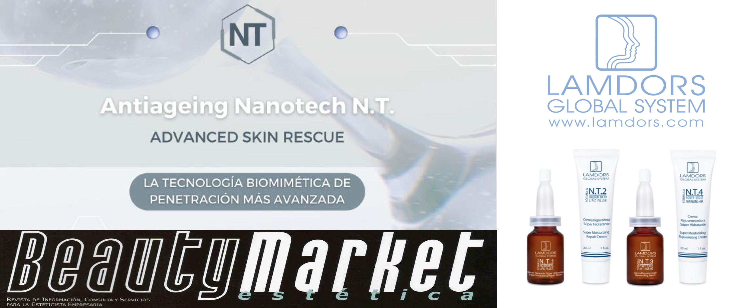 Nanotecnología Antiageing N.T. Advanced Skin Rescue de Lamdors, la revolución de la belleza